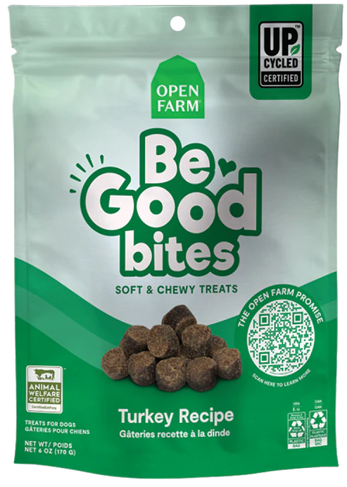 Open Farm Be Good Bites Turkey Recipe Soft & Chewy Dog Treats
