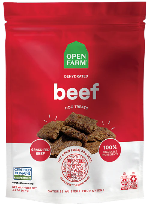 Open Farm Dehydrated Beef Dog Treats