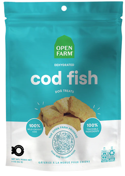 Open Farm Dehydrated Cod Fish Dog Treat