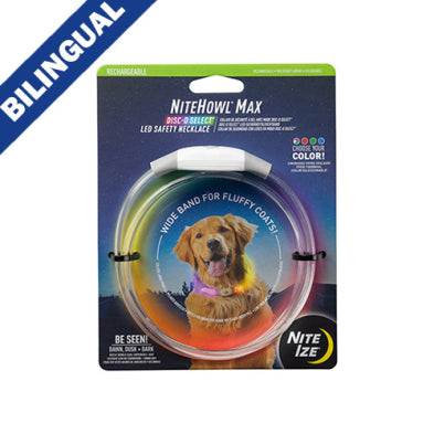 Nite Ize NiteHowl Max Rechargeable LED Safety Necklace DISCO-O Select