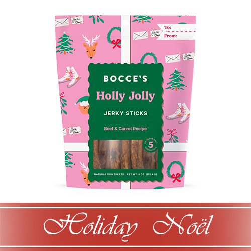 Bocce's Bakery HOLIDAY Holly Jolly Jerky Snacks