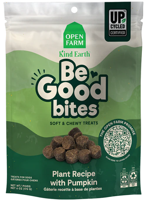 Open Farm Be Good Bites Pumpkin Recipe Soft & Chewy Dog Treats