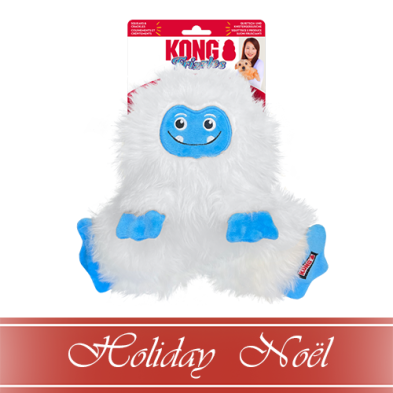 Kong HOLIDAY Frizzles Yeti Medium/Large Dog Toy