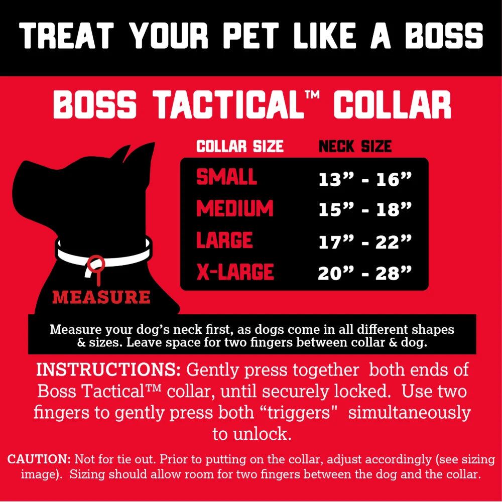 Boss Dog Adjustable Tactical Collar